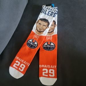 NWT Edmonton Oilers Draisaitl Socks